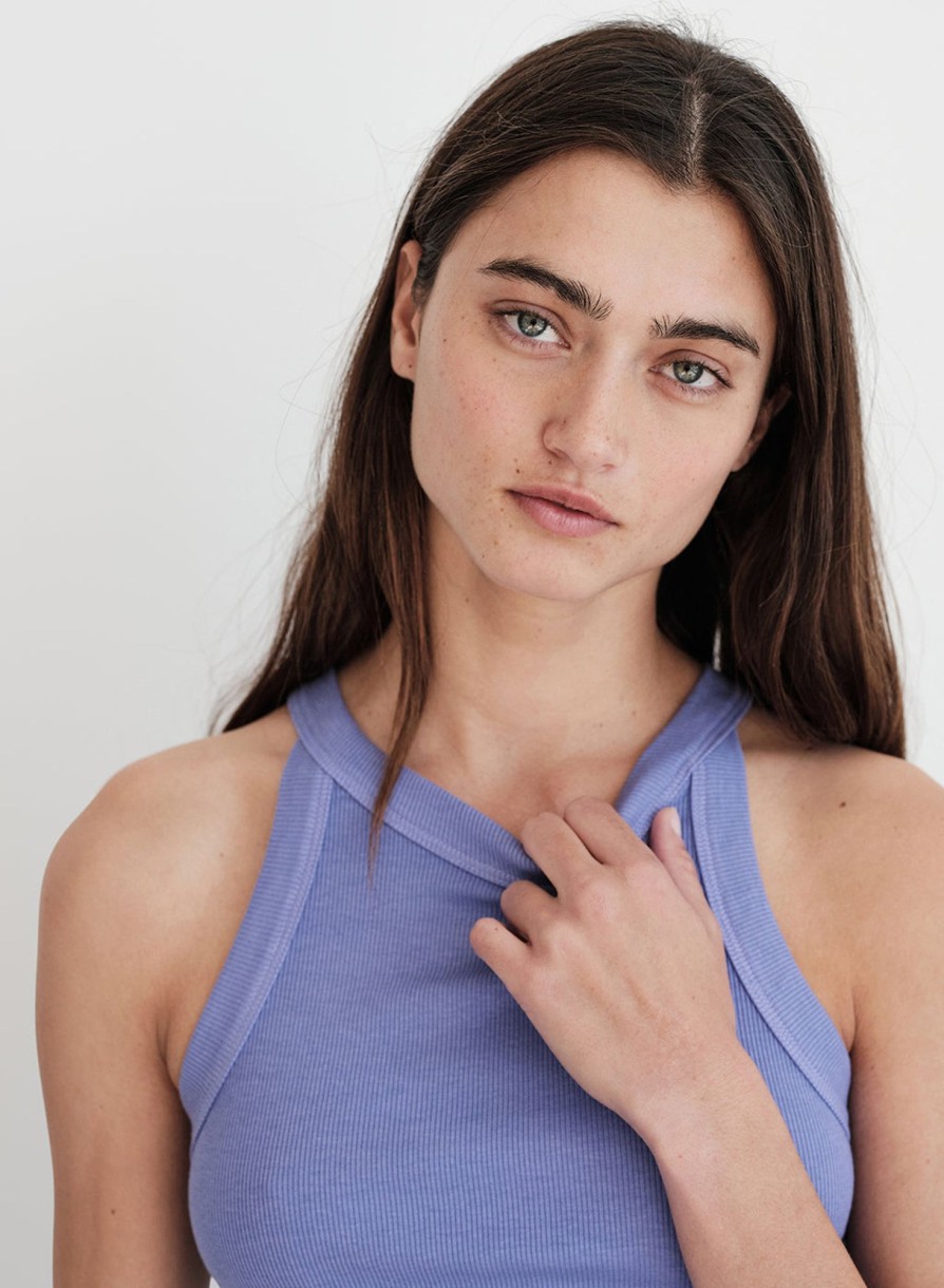 Tops | STATESIDE 2X1 Rib 90'S Tank In Iris