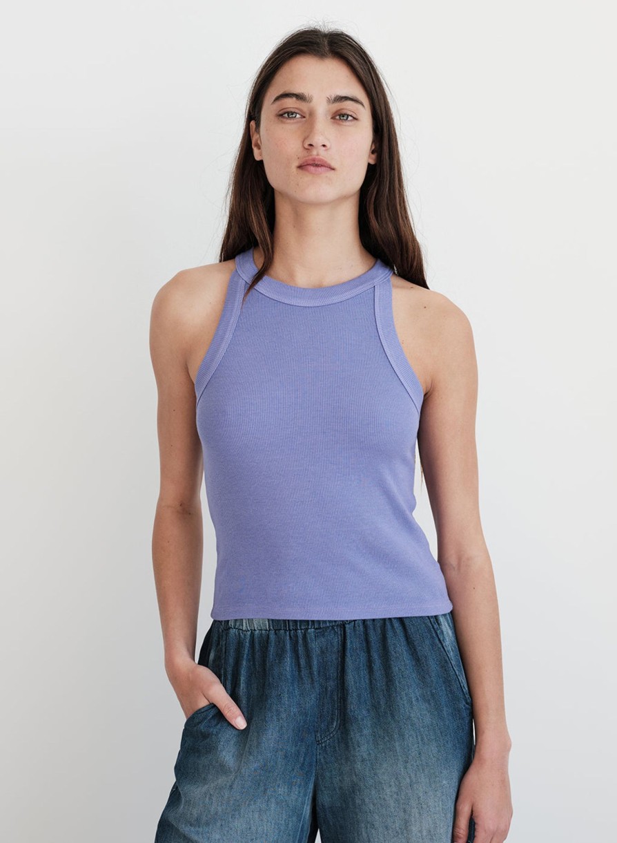 Tops | STATESIDE 2X1 Rib 90'S Tank In Iris