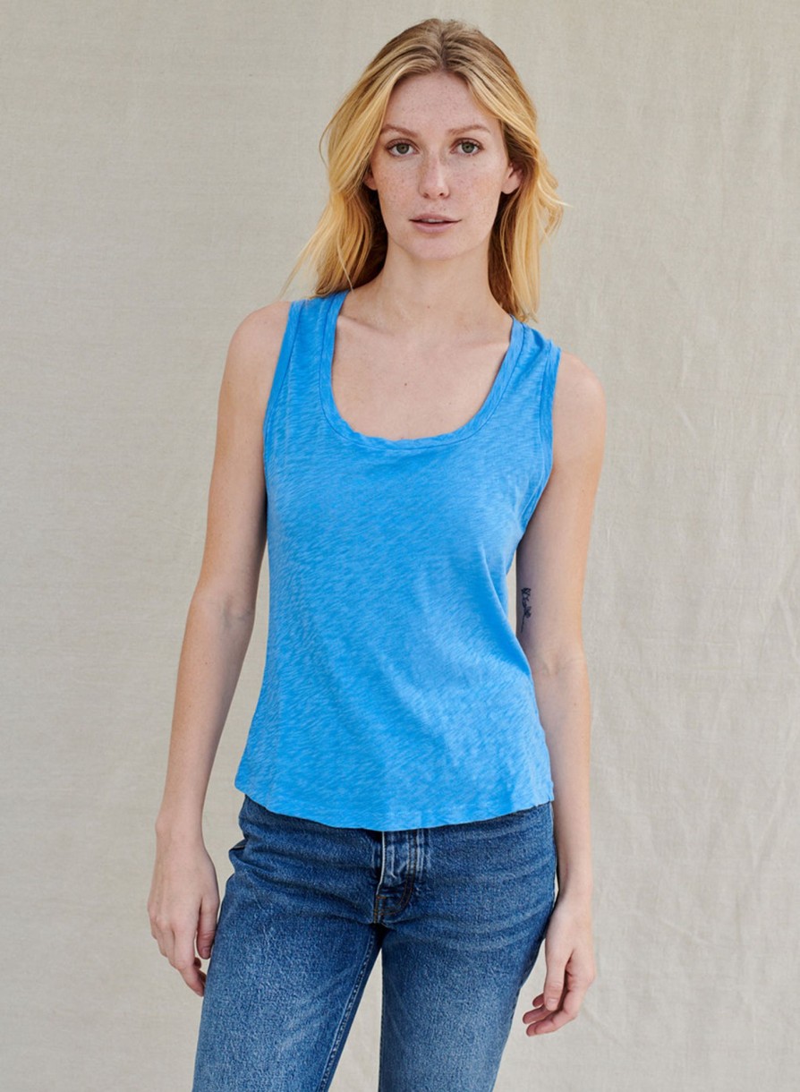 Sale | STATESIDE Supima Slub Square Neck Tank In Sail