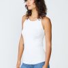 Essentials | STATESIDE Stateside 2X1 Racerback Tank Top In White