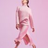 Sets | STATESIDE Softest Fleece Mock Neck Pullover In Ballet