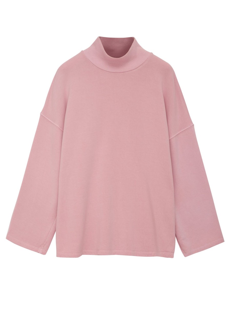 Sets | STATESIDE Softest Fleece Mock Neck Pullover In Ballet