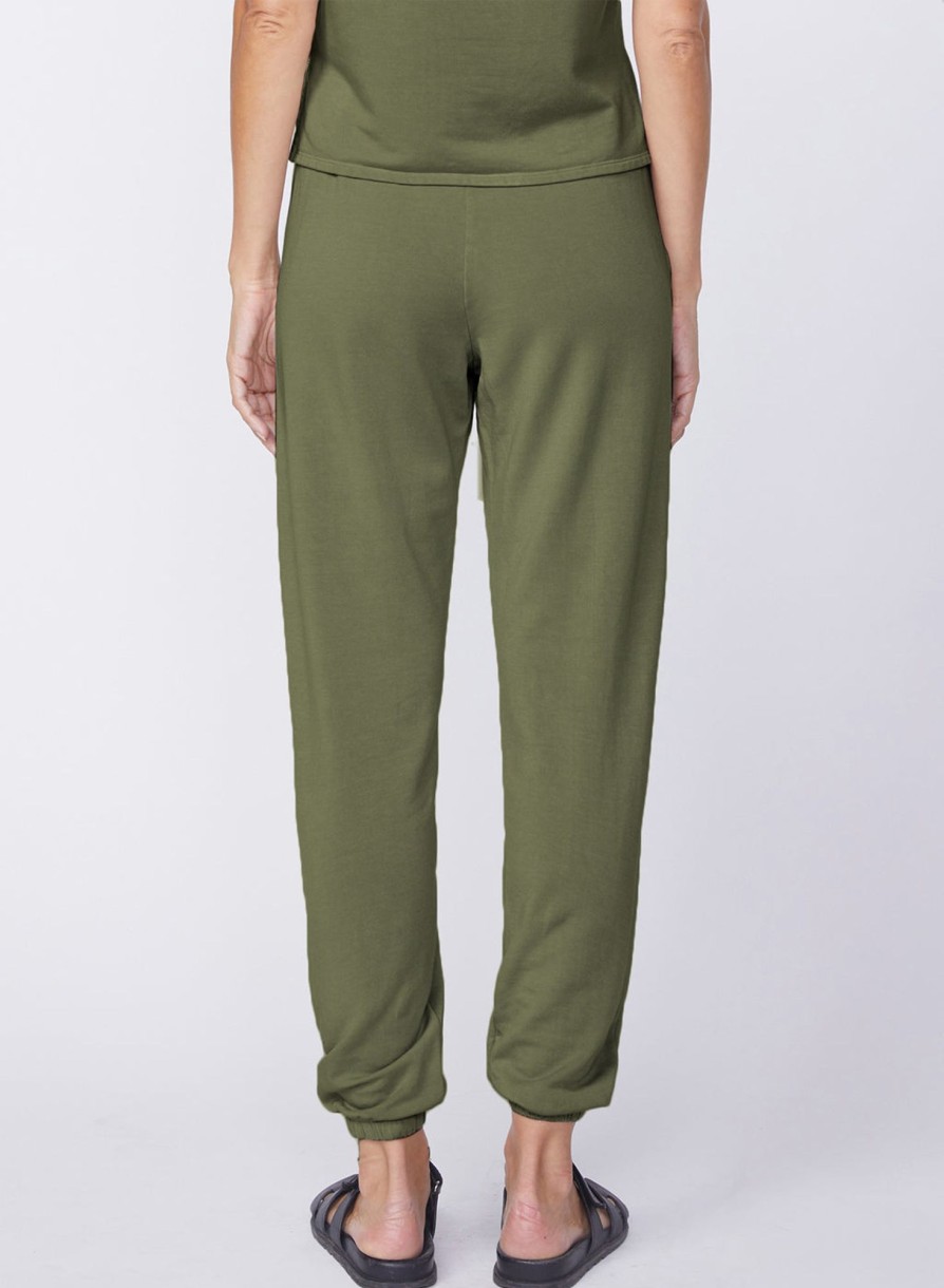 Sets | STATESIDE Softest Fleece Sweatpant With Pockets In Seaweed