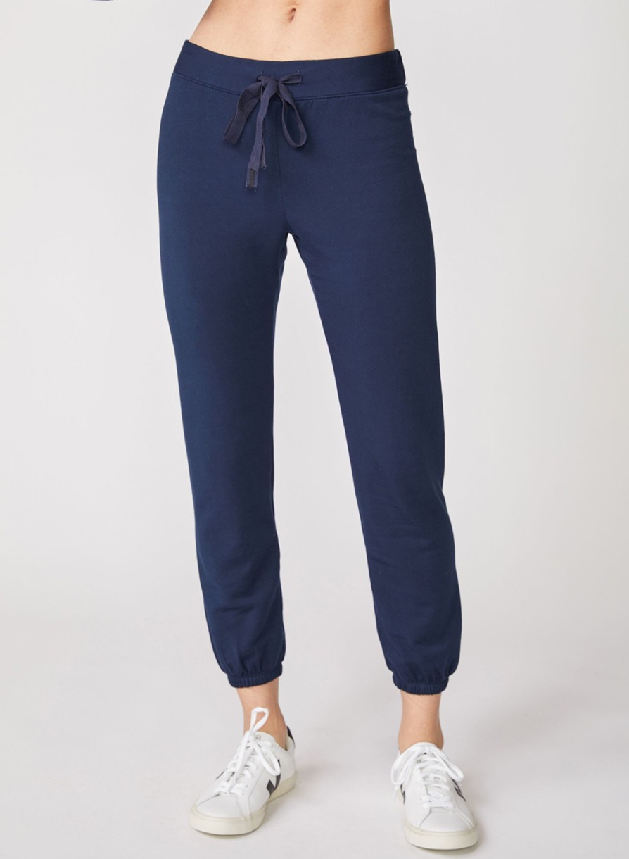 Sweats | STATESIDE Softest Fleece Drawstring Sweatpant In New Navy