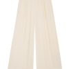 Sale | STATESIDE Viscose Satin Wide Leg Pant In Blanc