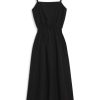 Dresses | STATESIDE Structured Poplin Open Back Midi Dress In Black