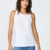 Tops | STATESIDE Supima Slub Jersey Racerback Tank Top In White