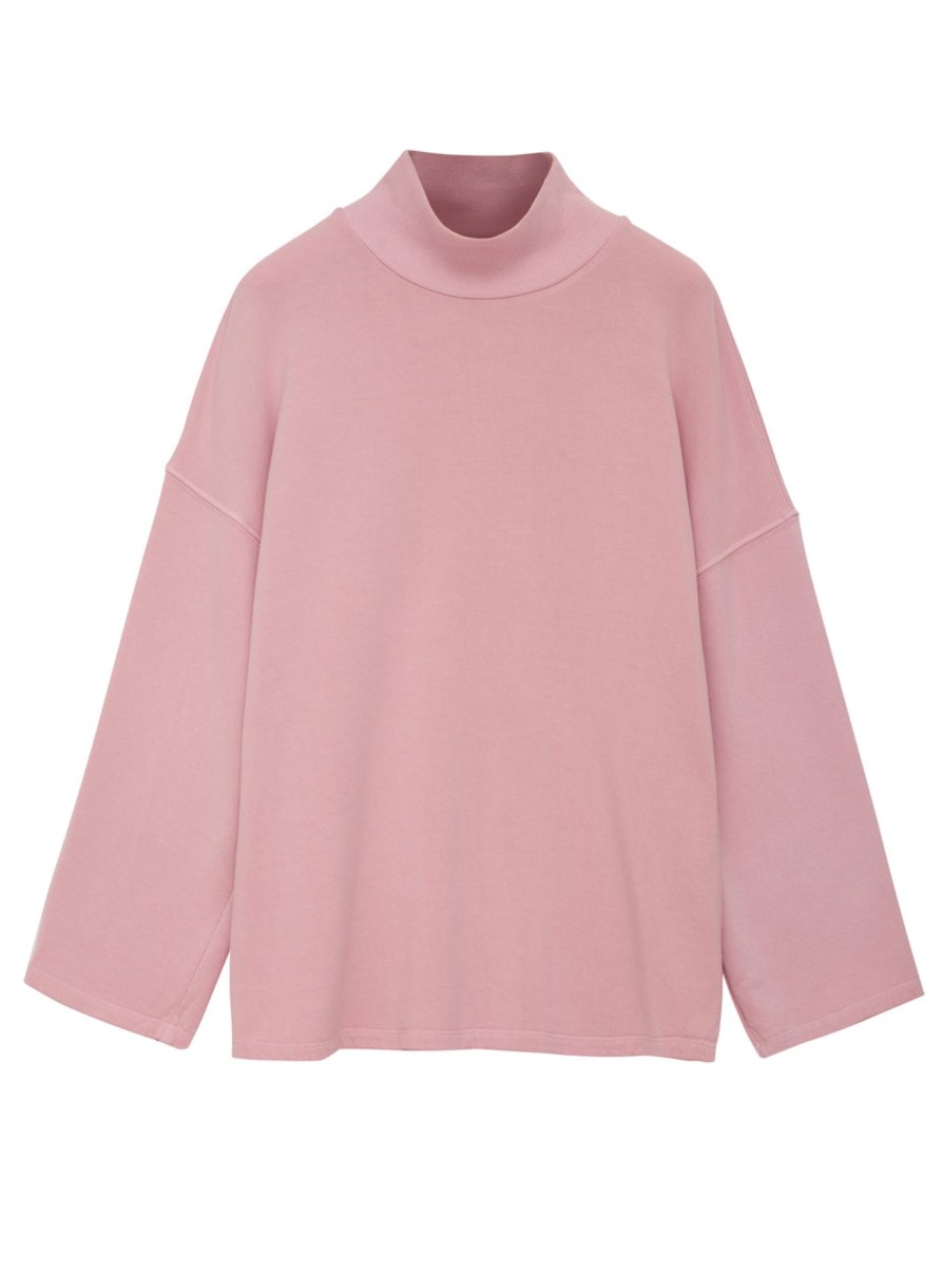 Sweats | STATESIDE Softest Fleece Mock Neck Pullover In Ballet