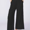 Bottoms | STATESIDE Linen Wide Leg Pull-On Pant In Black