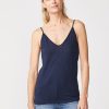 Essentials | STATESIDE Supima Slub Jersey V-Neck Cami In New Navy