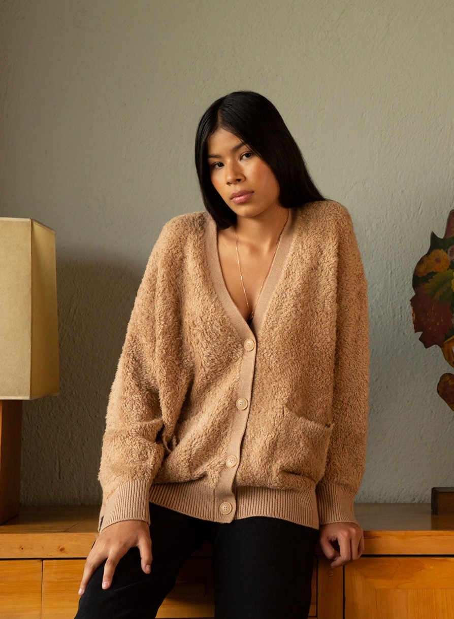 Sweaters | STATESIDE Rabassa Cardigan In Camel