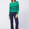 Sweaters | STATESIDE Striped Raglan Pullover Sweater In Irish Crush