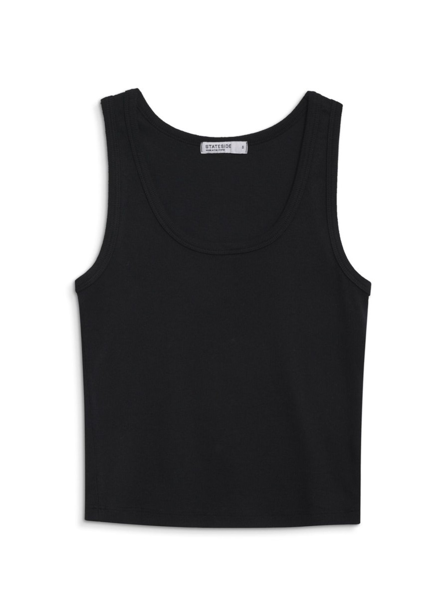 Fabric | STATESIDE 2X1 Rib Classic Tank In Black