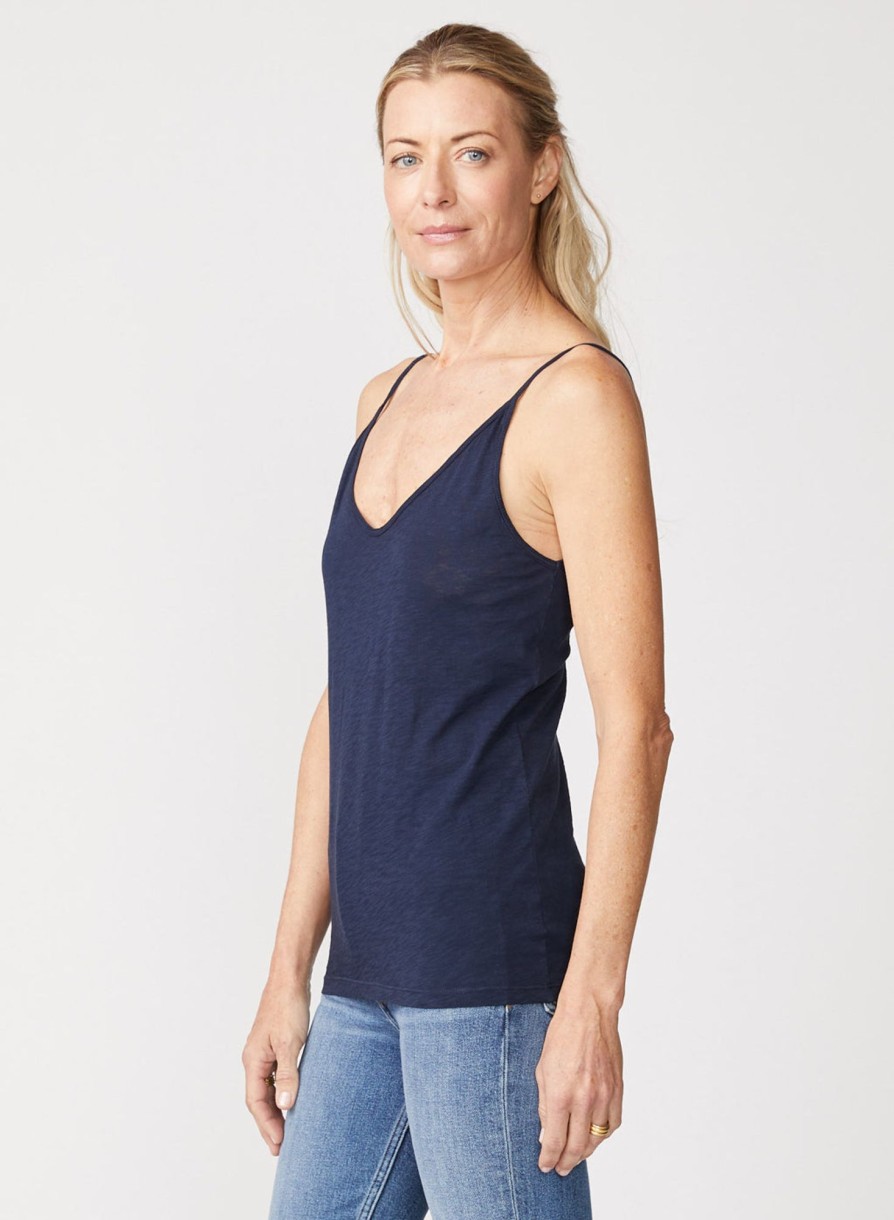 Sets | STATESIDE Supima Slub Jersey V-Neck Cami In New Navy