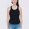 Fabric | STATESIDE Rib Racerback Tank In Black