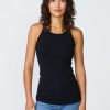 Essentials | STATESIDE Stateside 2X1 Rib Racerback Tank Top In Black