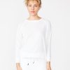 Tops | STATESIDE Supima Slub Jersey Sweatshirt Tee In White