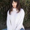 Sweaters | STATESIDE Cozy Cashmere Blend Turtleneck Sweater In Cream