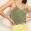 Fabric | STATESIDE Towel Terry Elastic Waist Cami In Vine