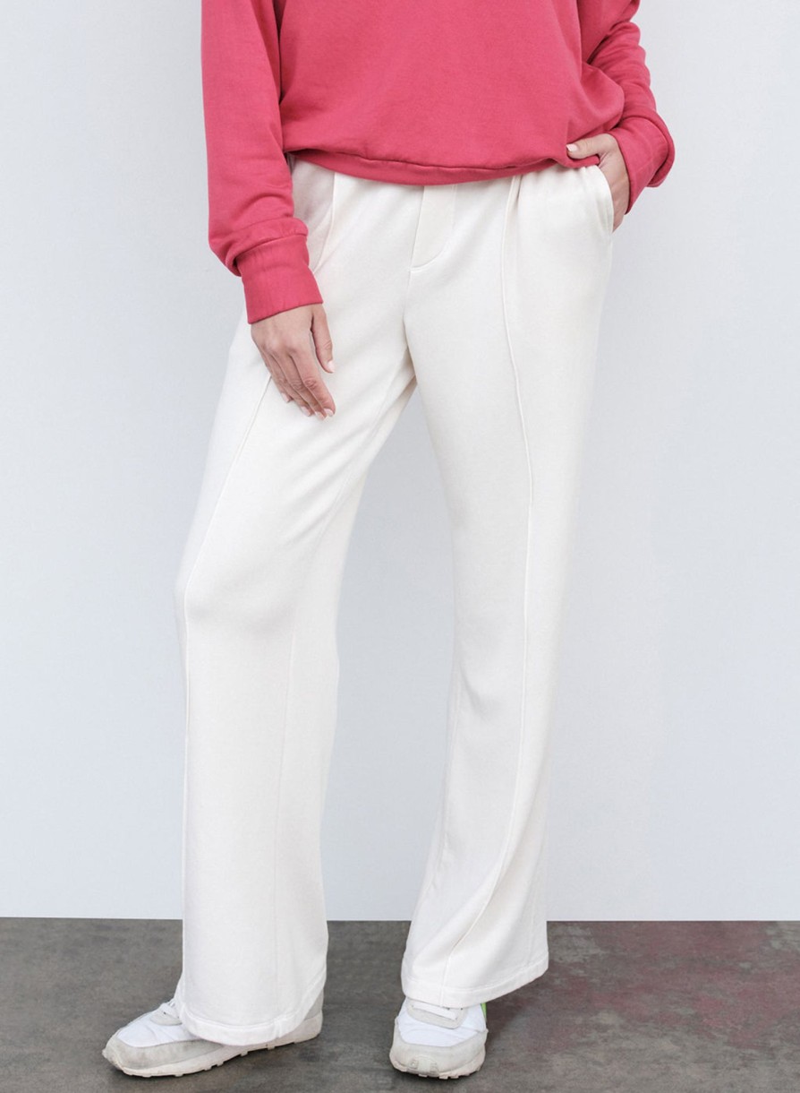 Sets | STATESIDE Softest Fleece Trouser In Cream