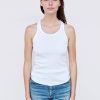 Tops | STATESIDE Rib Racerback Tank In White