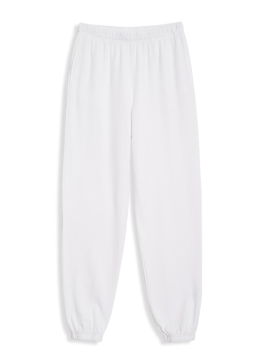 Essentials | STATESIDE Softest Fleece Sweatpant With Pockets In White