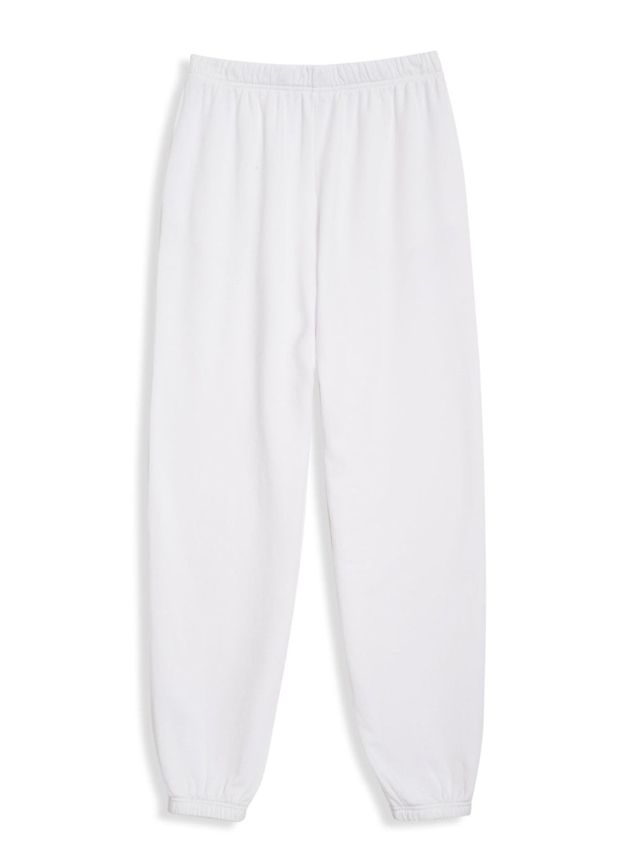 Essentials | STATESIDE Softest Fleece Sweatpant With Pockets In White