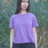 Fabric | STATESIDE Cloud Jersey Short Sleeve Crew In Hyacinth