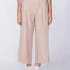 Bottoms | STATESIDE Fine Poplin Cropped Pant In Almond