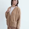 Sale | STATESIDE Double Faced Sherpa Oversized Cardigan In Teddy