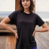 Fabric | STATESIDE Supima Slub Jersey Short Sleeve T-Shirt In Black