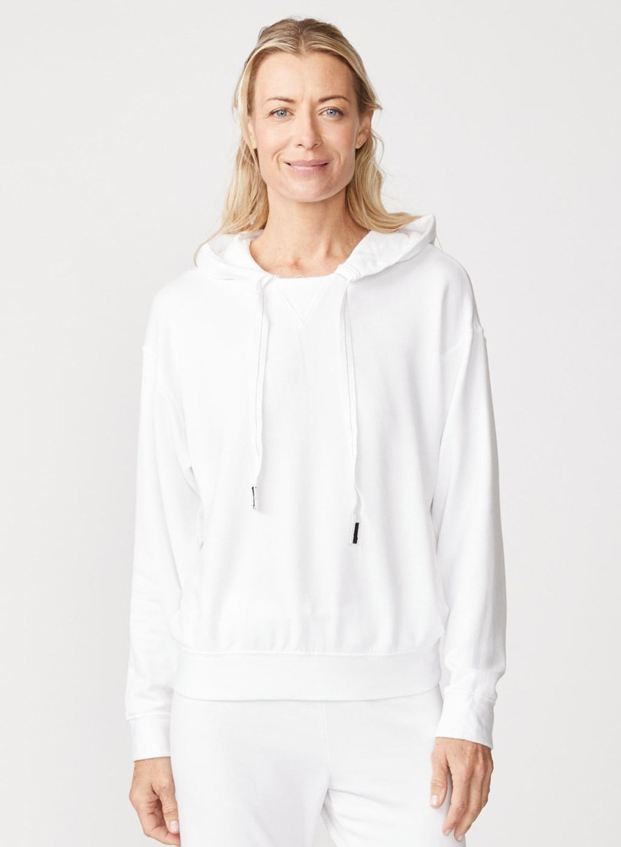 Essentials | STATESIDE Softest Fleece Hoodie In White